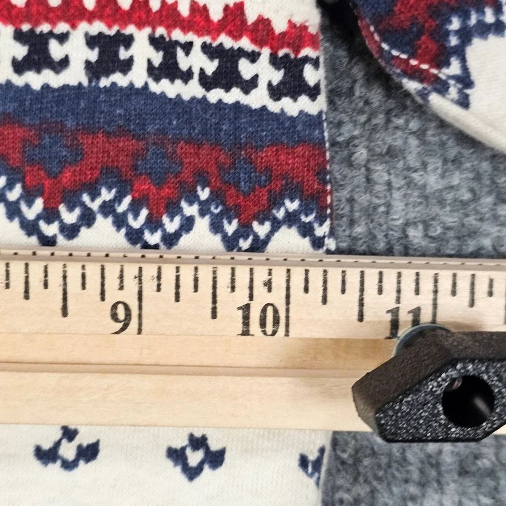 Ralph Lauren Infant Boys 6M Fair Isle Shawl Collar Pullover Sweater Fleece Cream